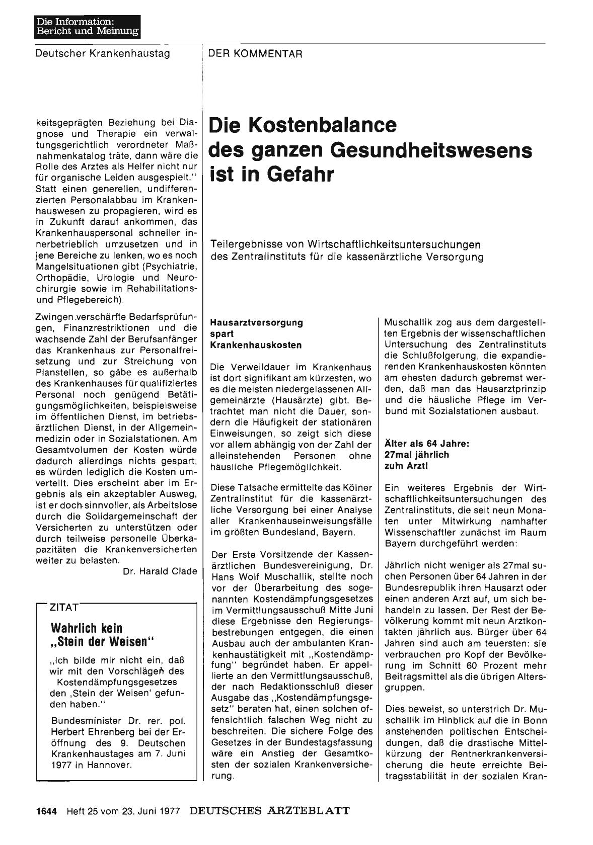 Vorschauseite 1: Wahrlich kein „Stein der Weisen“