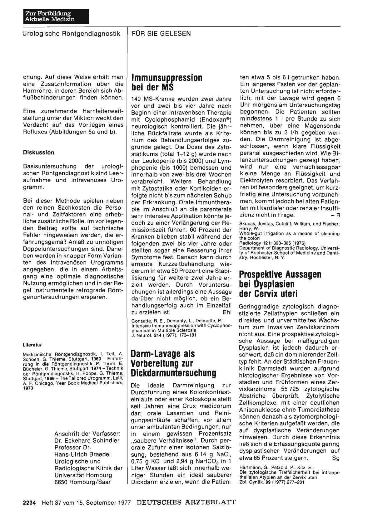 Vorschauseite 1: lmmunsuppression bei der MS