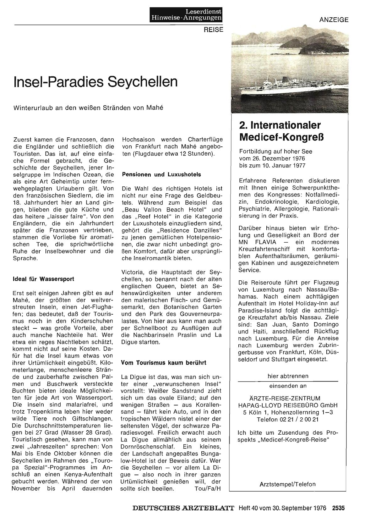 Vorschauseite 1: Insel-Paradies Seychellen: Winterurlaub an den weißen Stränden von Mahé