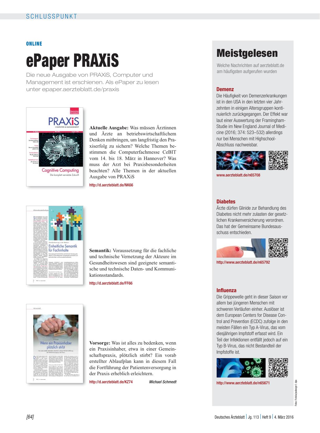 Vorschauseite 1: Online: ePaper PRAXiS