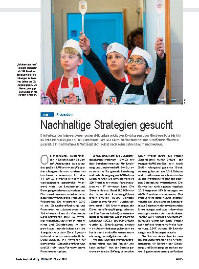 Vorschauseite 1: Prävention: Nachhaltige Strategien gesucht