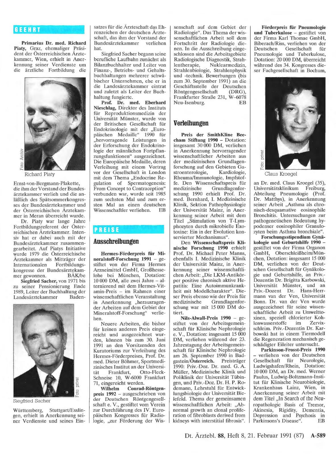 Vorschauseite 1: Geehrt