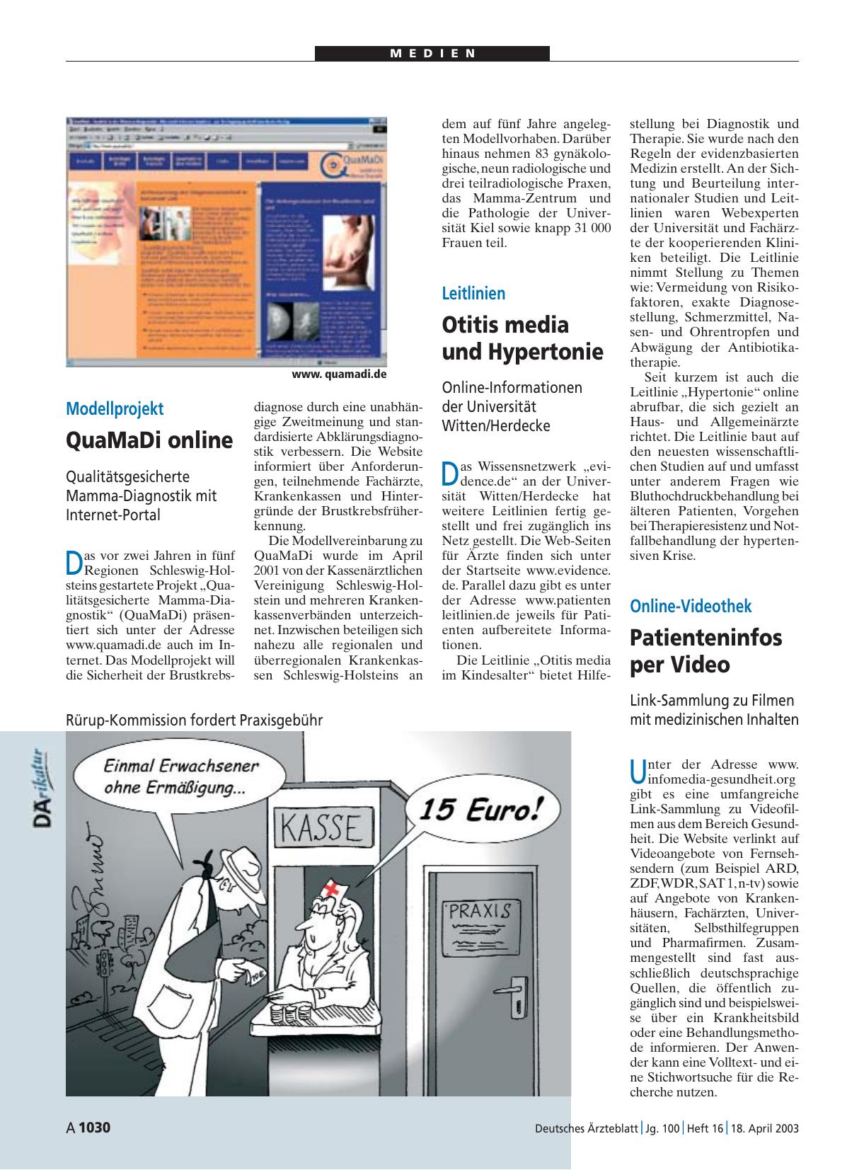 Vorschauseite 1: Leitlinien: Otitis media und Hypertonie
