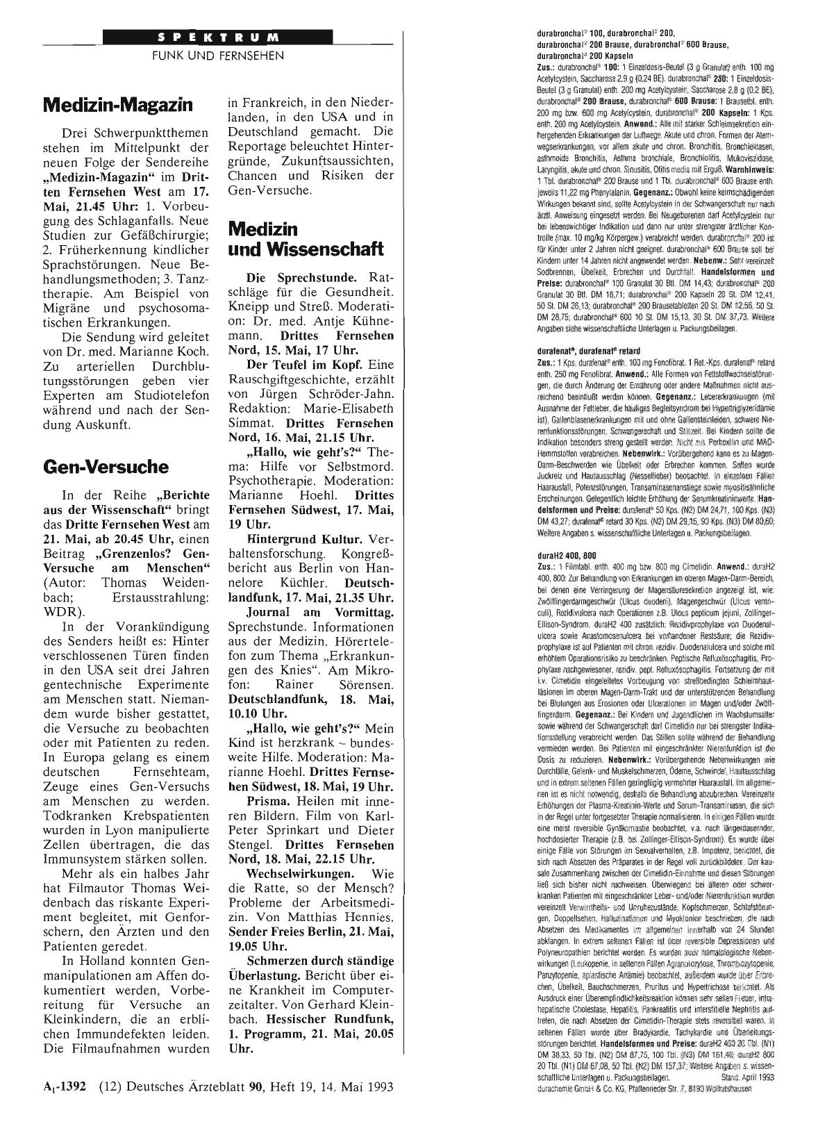 Vorschauseite 1: Medizin-Magazin
