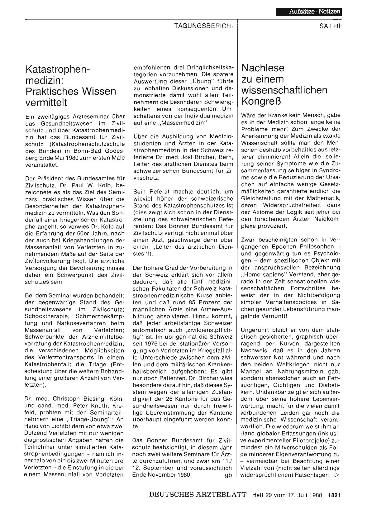 Vorschauseite 1: Katastrophenmedizin: Praktisches Wissen vermittelt