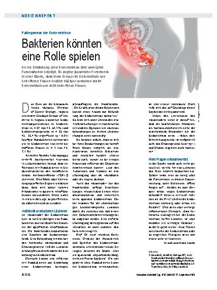 Vorschauseite 1: Pathogenese der Endometriose: Bakterien könnten eine Rolle spielen