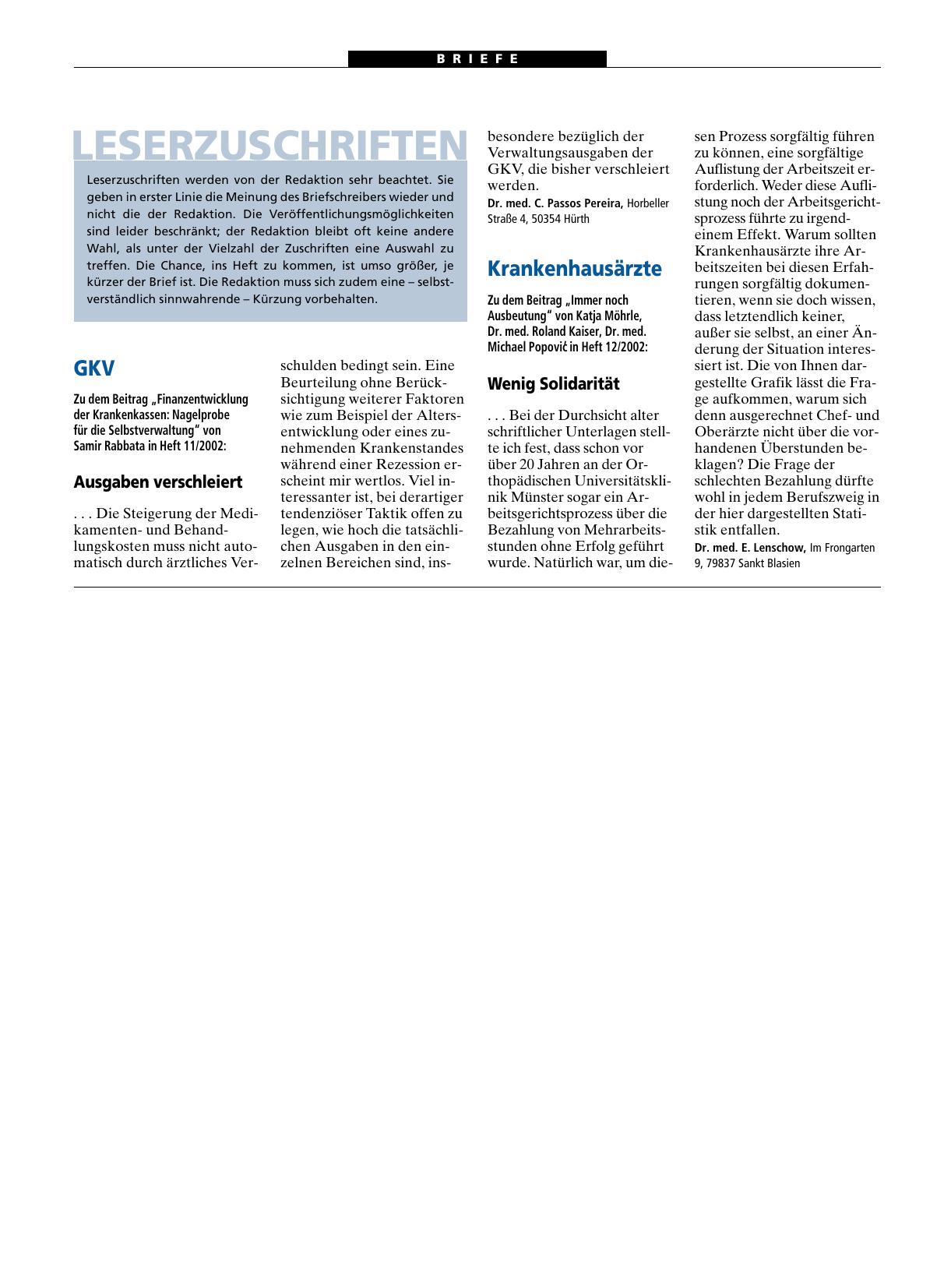 Vorschauseite 1: GKV: Ausgaben verschleiert