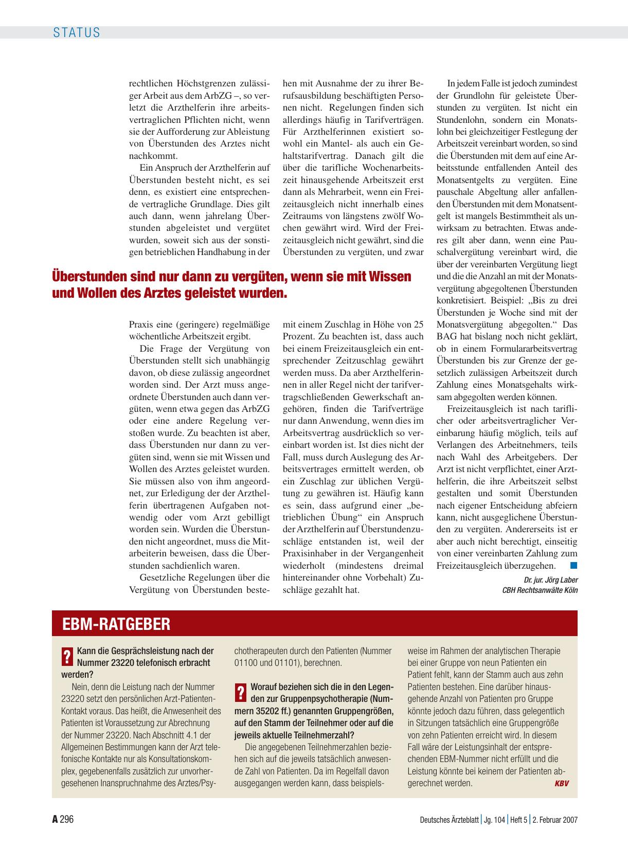 Vorschauseite 1: EBM-Ratgeber