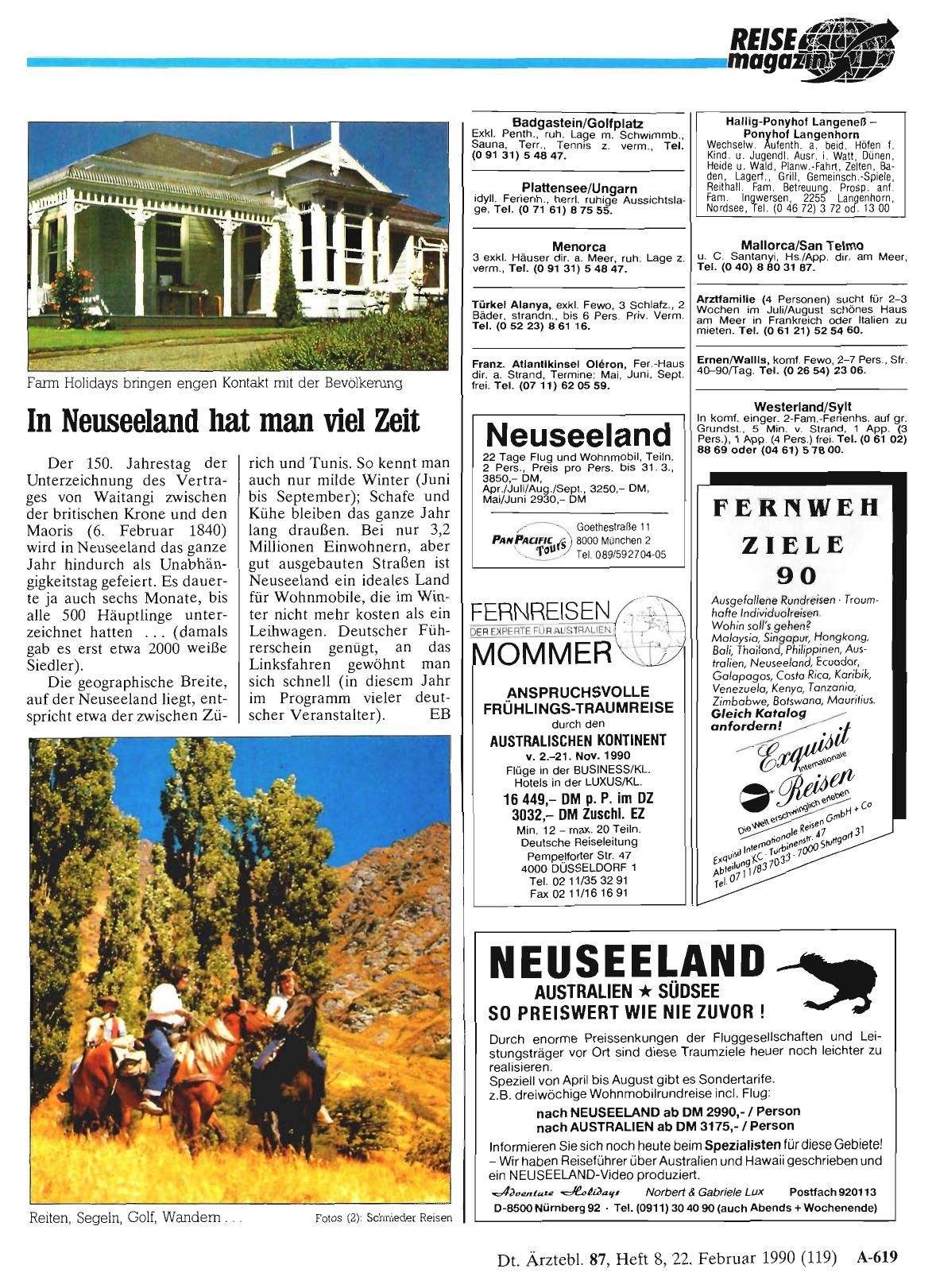 Vorschauseite 1: In Neuseeland hat man viel Zeit