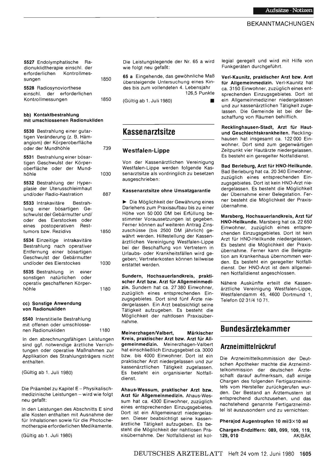 Vorschauseite 1: Kassenarztsitze