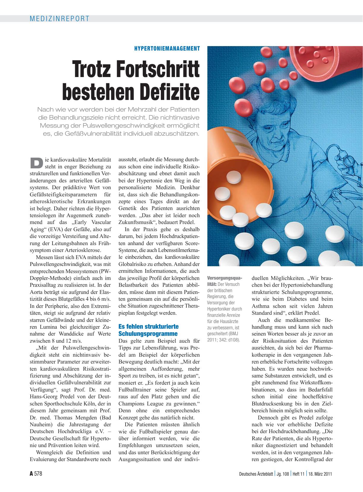 Vorschauseite 1: Hypertoniemanagement: Trotz Fortschritt bestehen Defizite