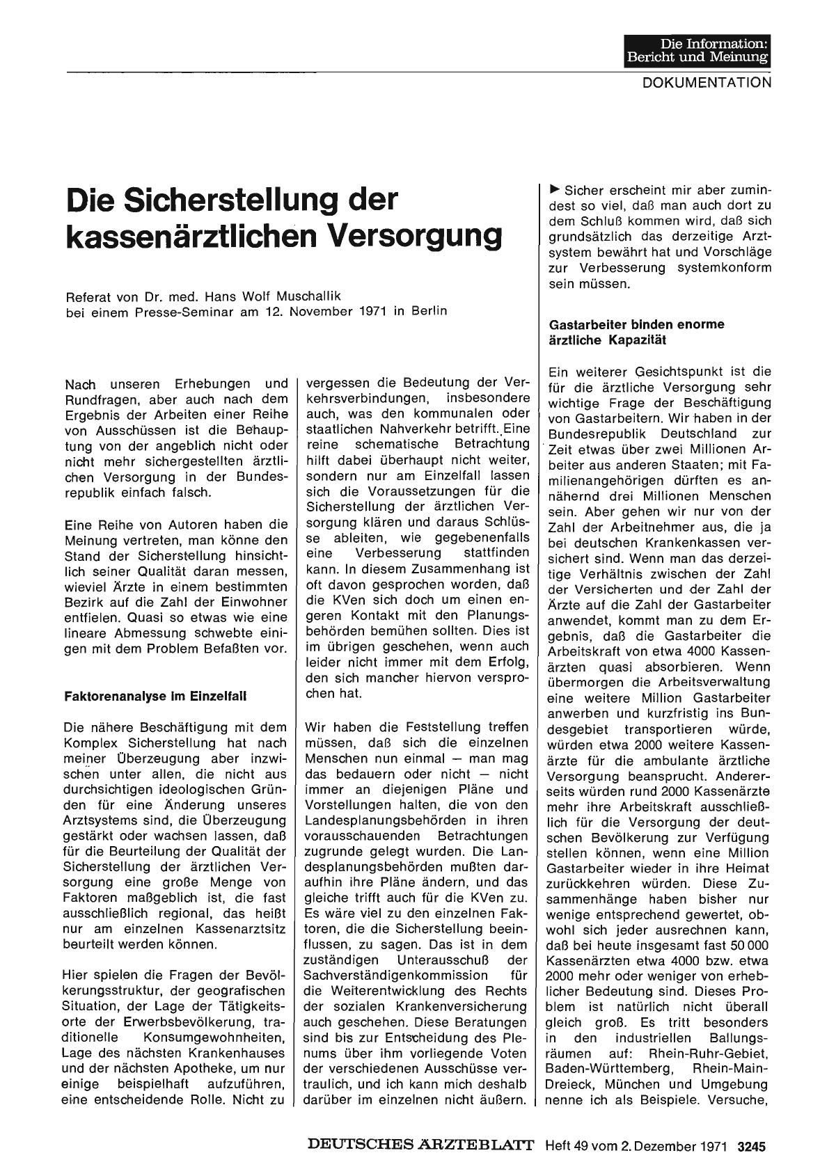 Vorschauseite 1: Die Sicherstellung der kassenärztlichen Versorgung
