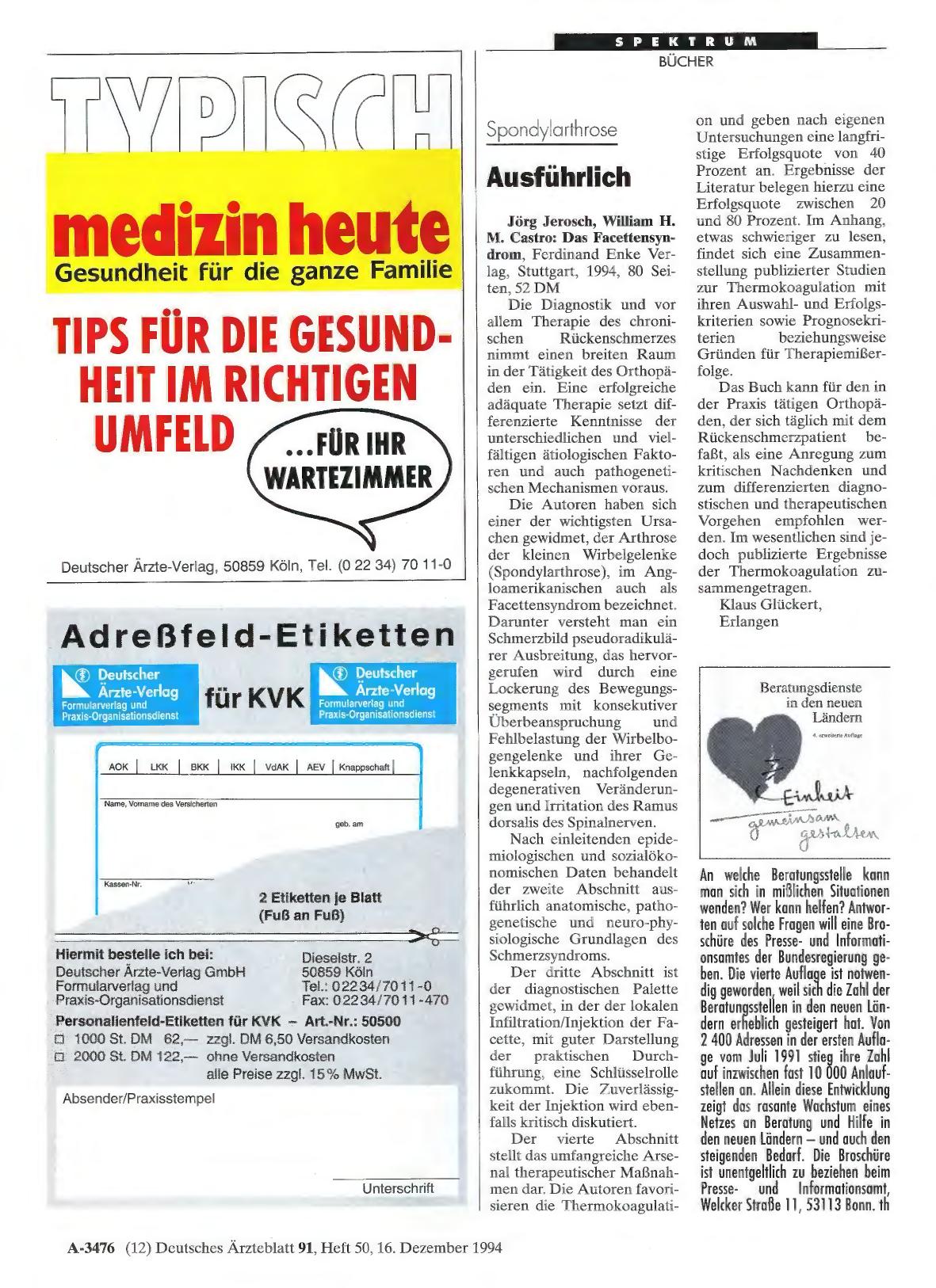 Vorschauseite 1: Spondylarthrose: Ausführlich