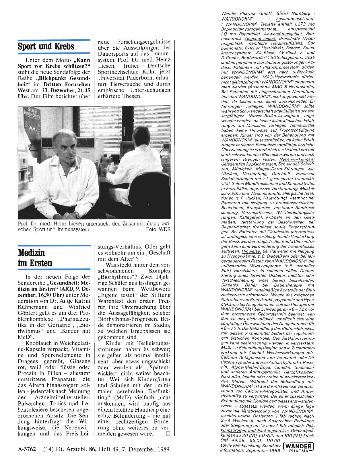 Vorschauseite 1: Medizin im Ersten