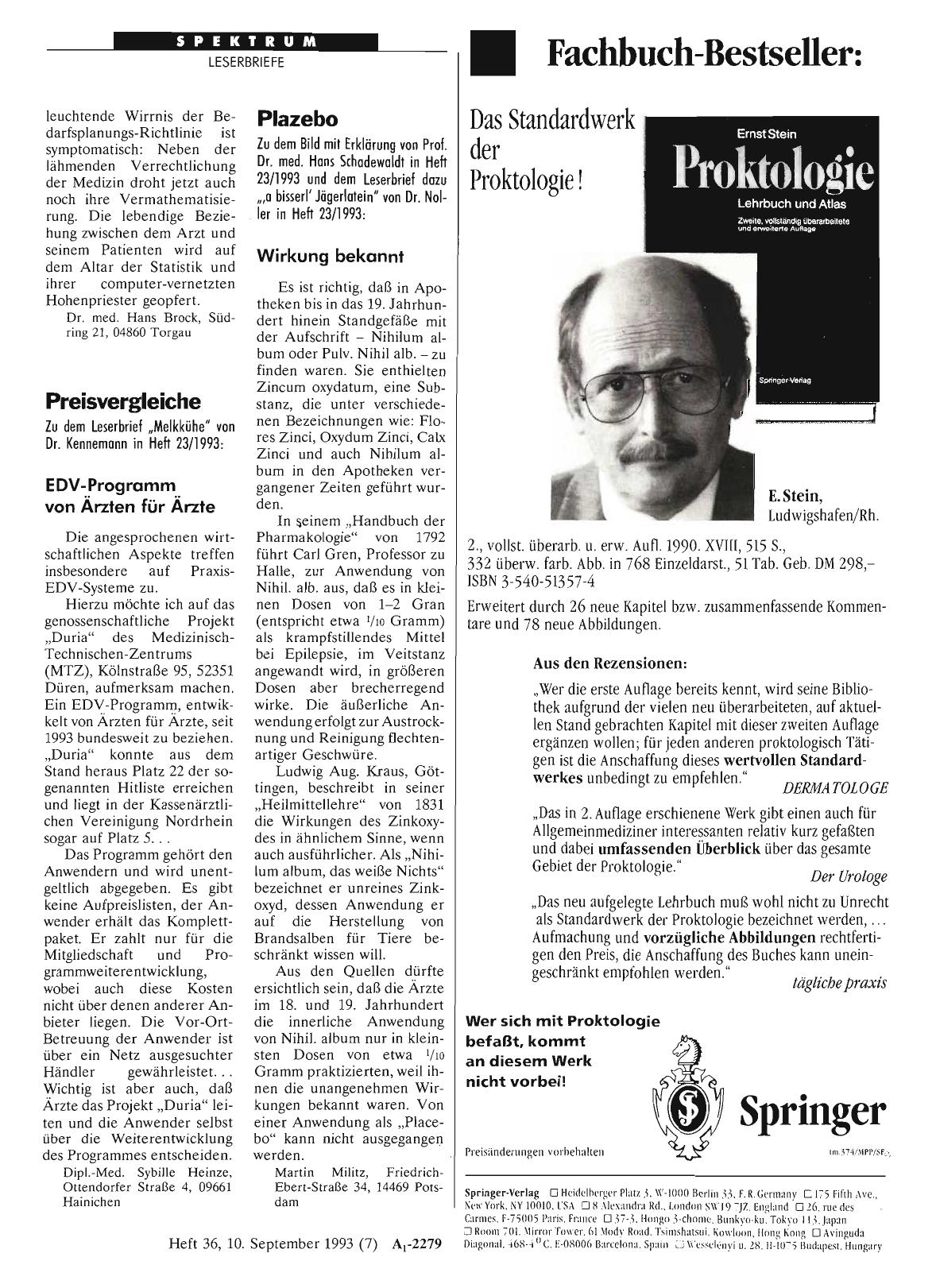 Vorschauseite 1: Preisvergleiche: EDV-Programm von Ärzten für Ärzte