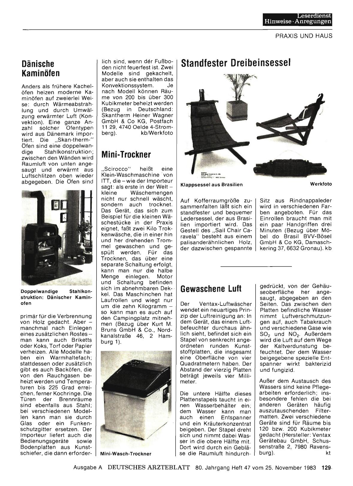 Vorschauseite 1: Standfester Dreibeinsessel