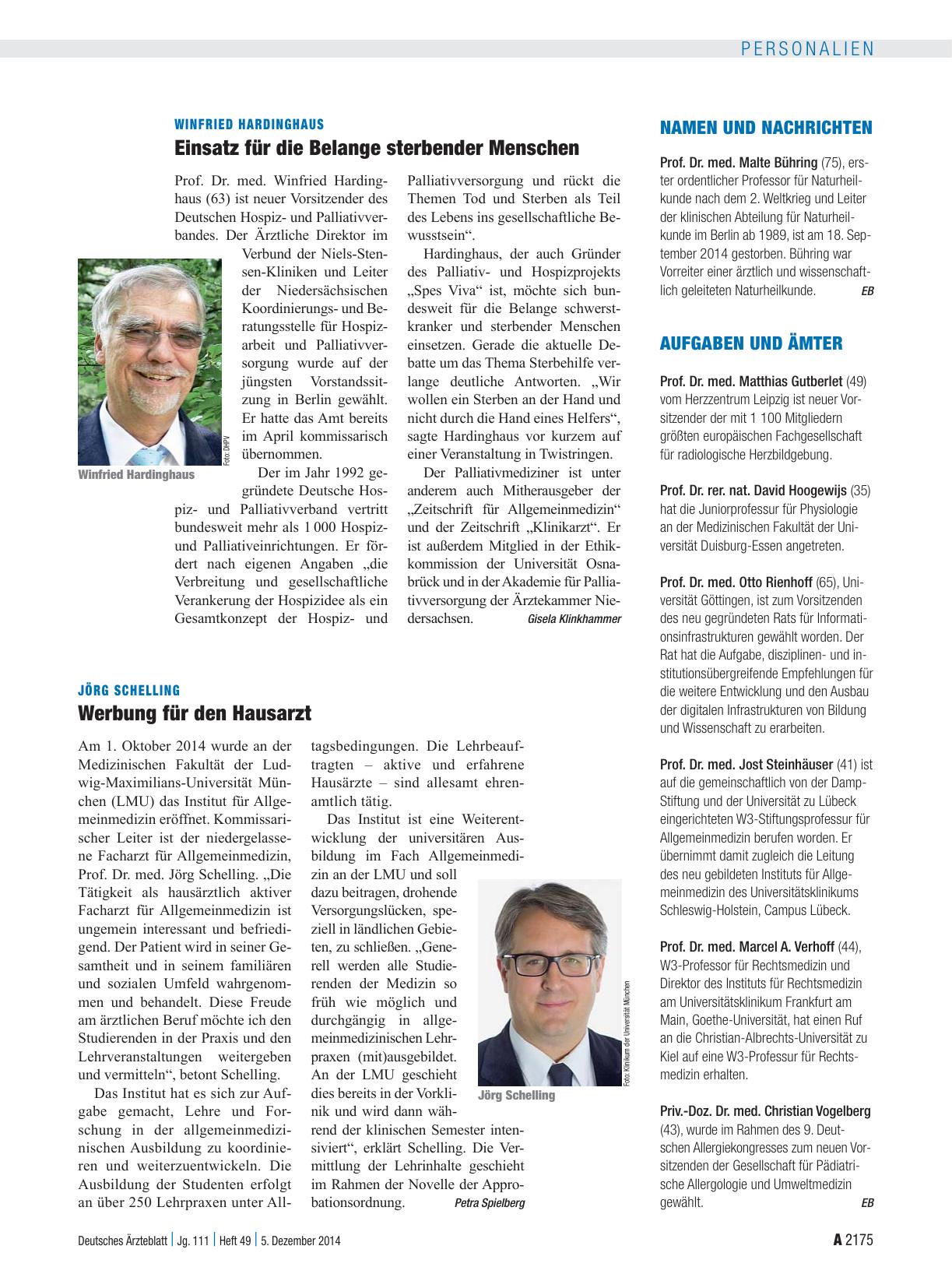 Vorschauseite 1: Jörg Schelling: Werbung für den Hausarzt