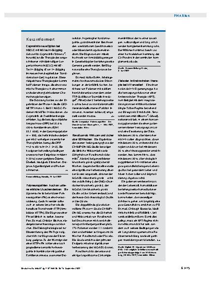 Vorschauseite 1: Kurz informiert
