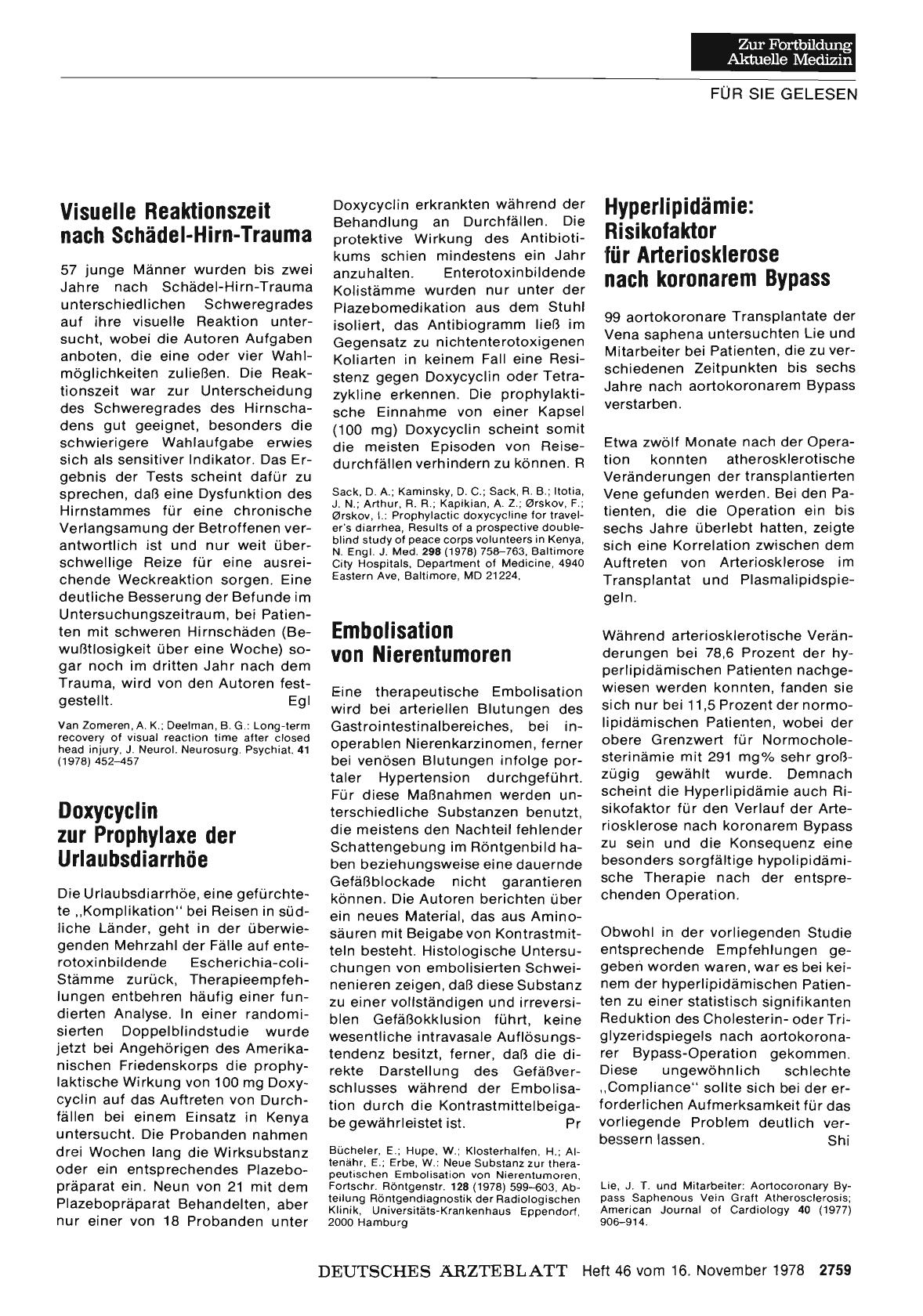 Vorschauseite 1: Embolisation von Nierentumoren