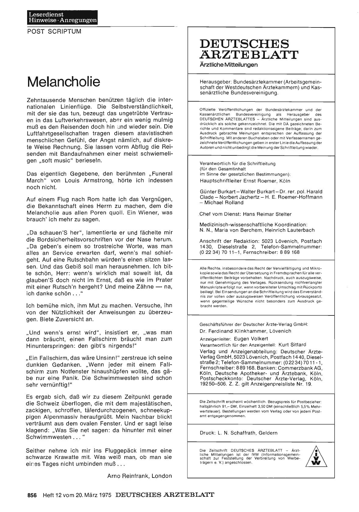 Vorschauseite 1: Melancholie