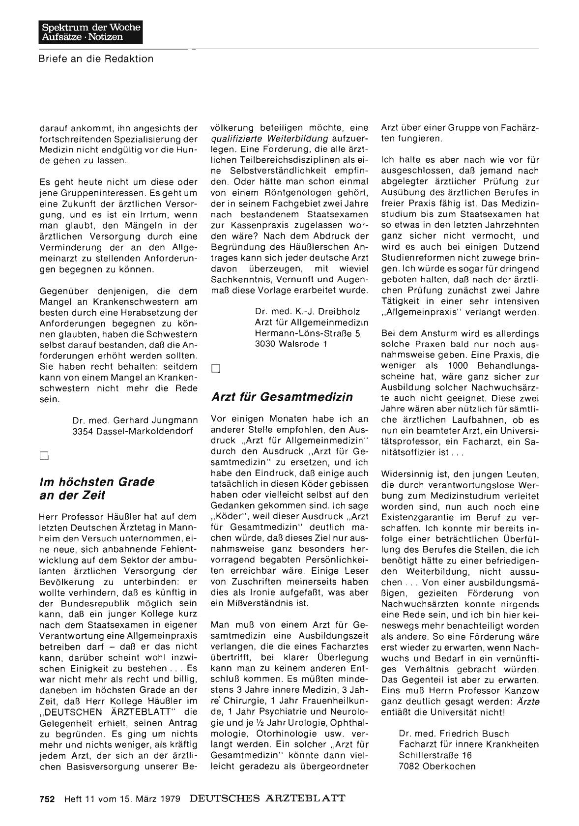 Vorschauseite 1: ZULASSUNG: Im höchsten Grade an der Zeit
