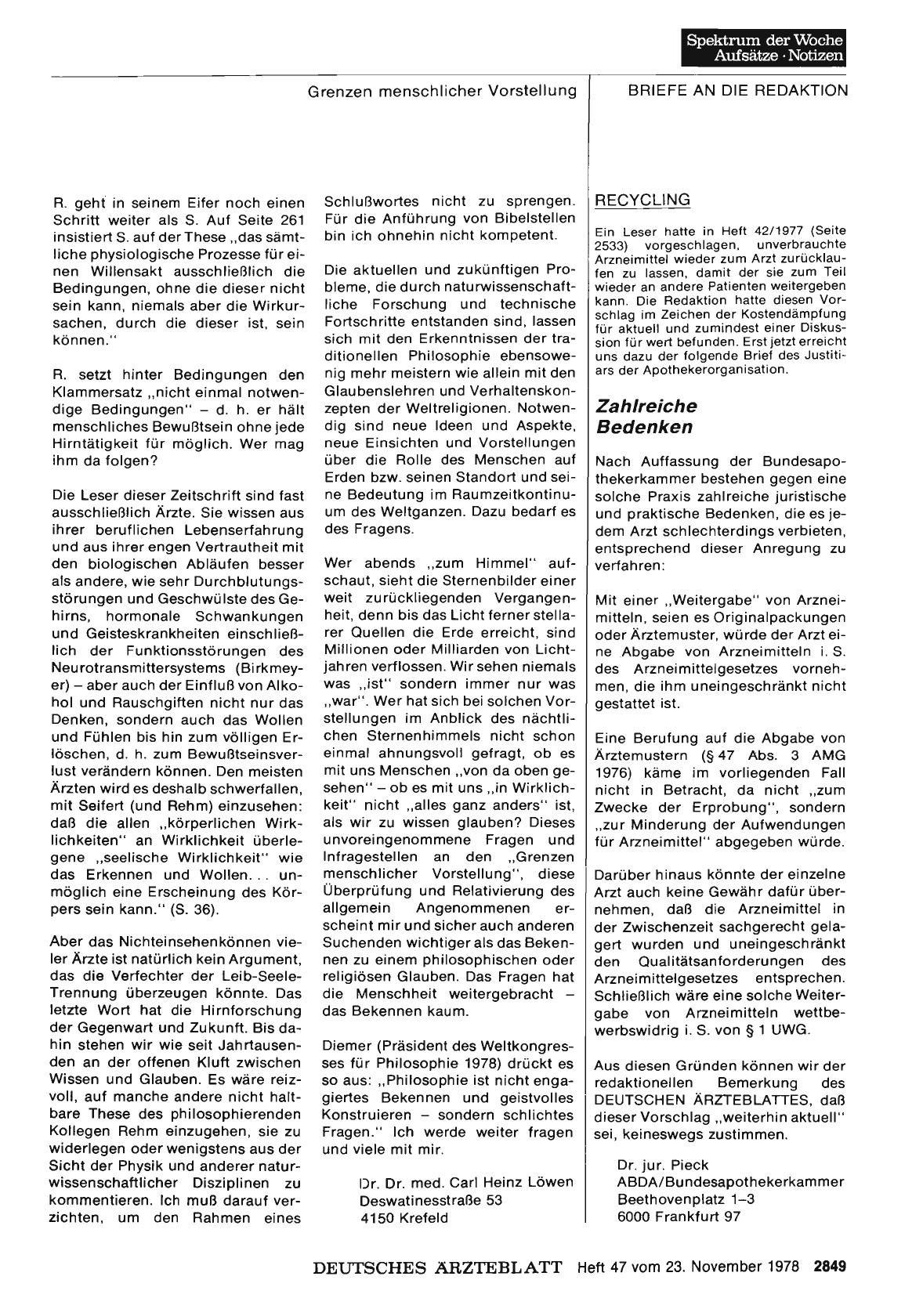 Vorschauseite 1: RECYCLING: Zahlreiche Bedenken
