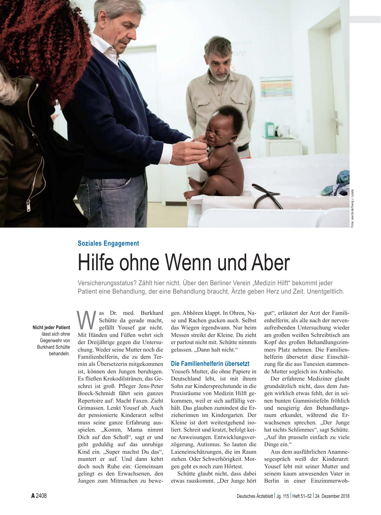 Vorschauseite 1: Soziales Engagement: Hilfe ohne Wenn und Aber