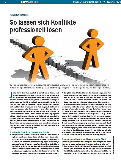 Vorschauseite 1: Kommunikation: So lassen sich Konflikte professionell lösen