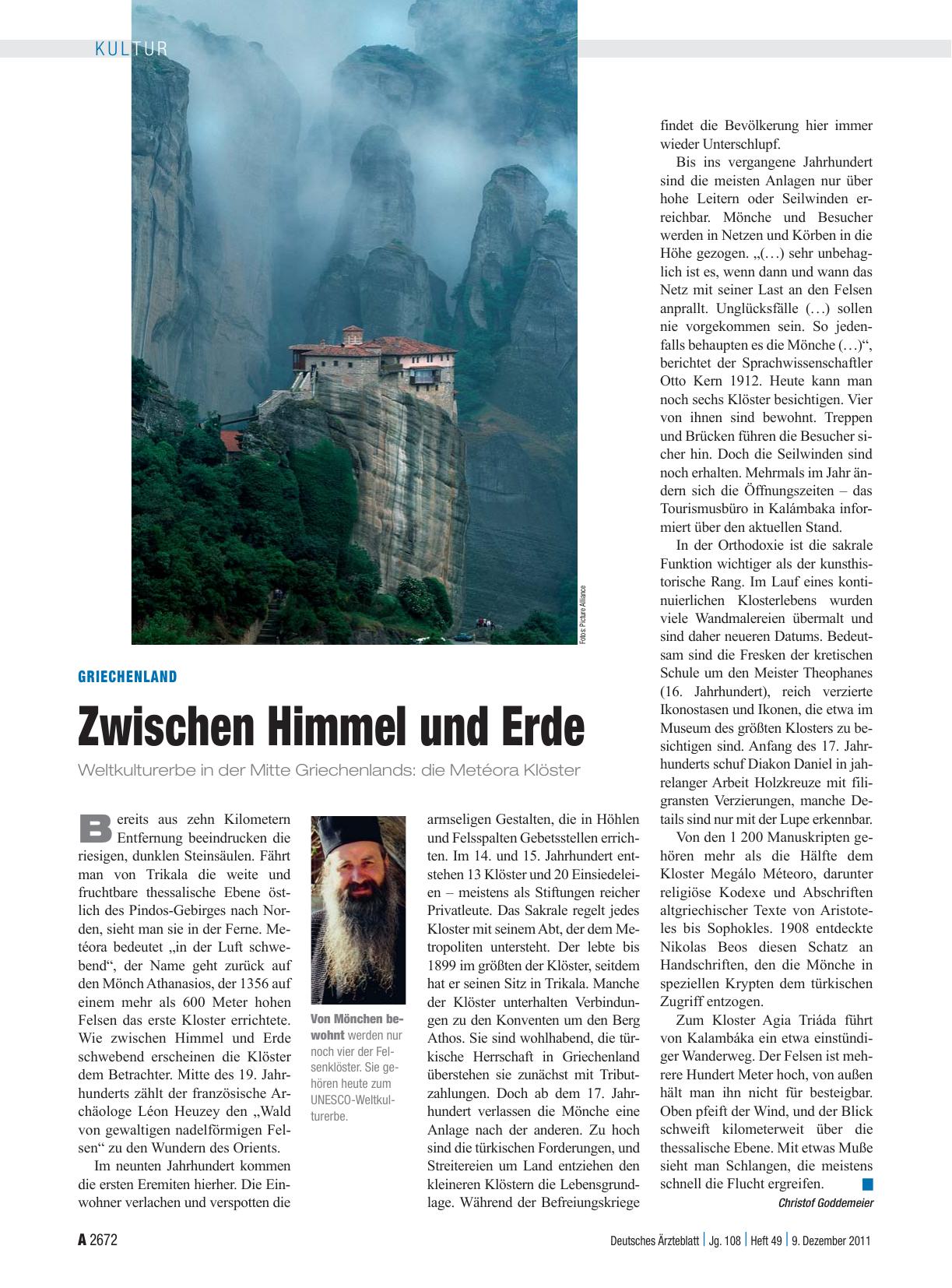 Vorschauseite 1: Griechenland: Zwischen Himmel und Erde