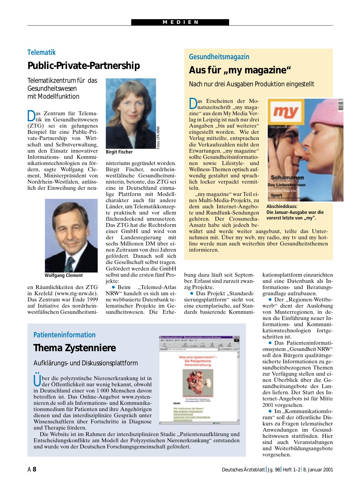Vorschauseite 1: Patienteninformation: Thema Zystenniere