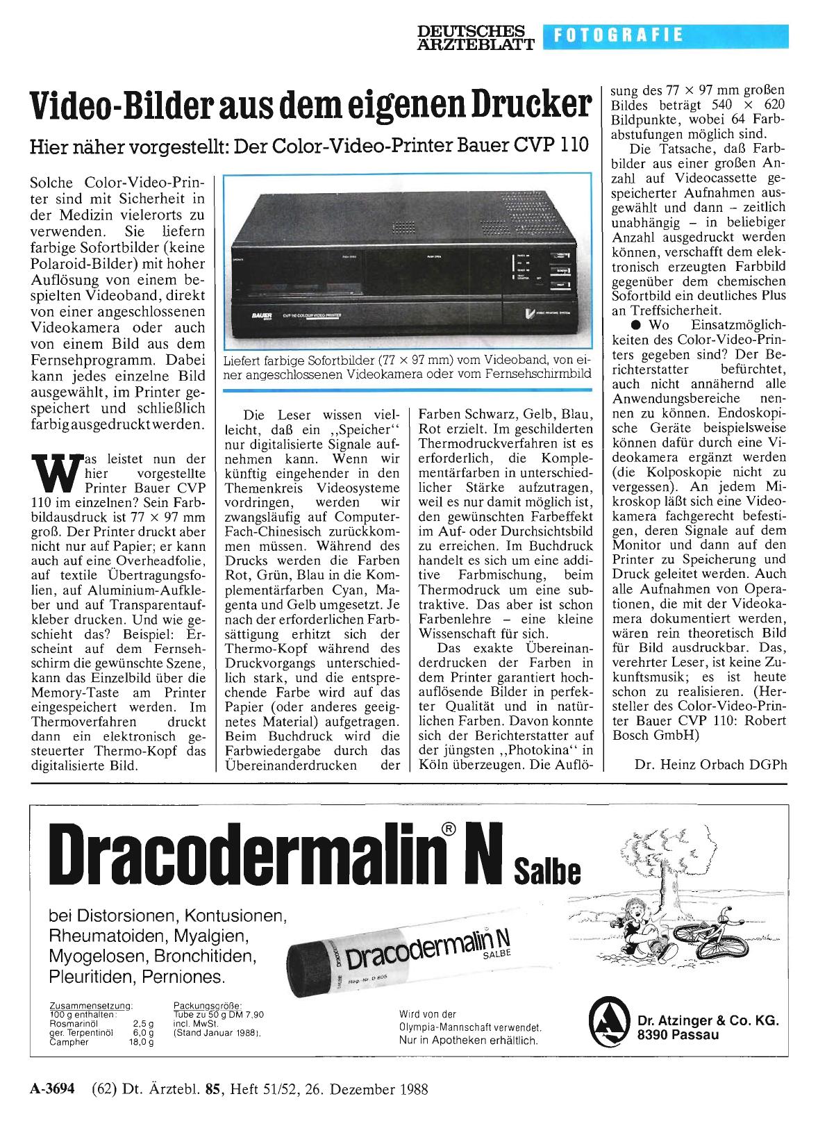 Vorschauseite 1: Video-Bilder aus dem eigenen Drucker