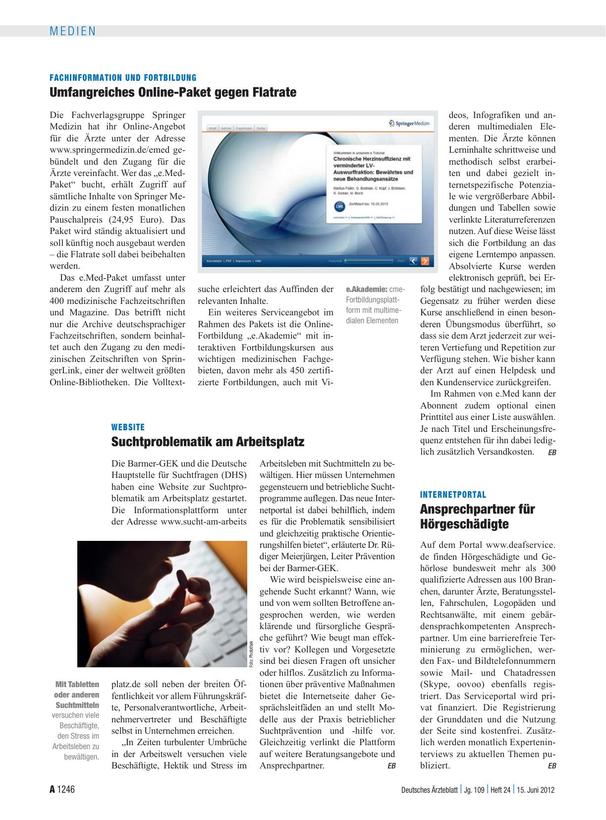 Vorschauseite 1: Internetportal: Ansprechpartner für Hörgeschädigte