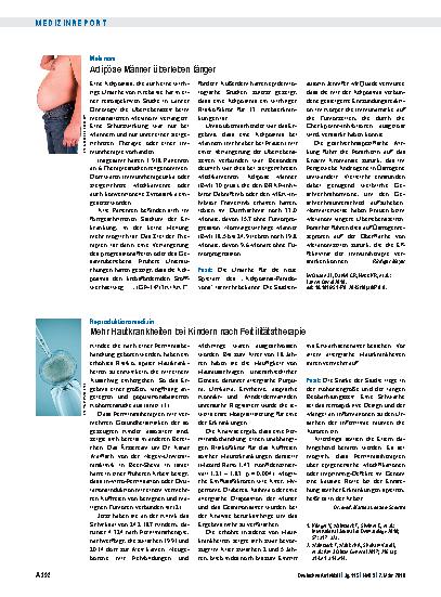 Vorschauseite 1: Reproduktionsmedizin: Mehr Hautkrankheiten bei Kindern nach Fertilitätstherapie