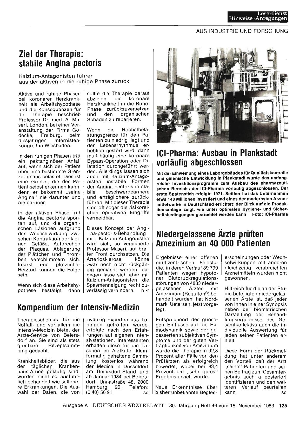 Vorschauseite 1: ICI-Pharma: Ausbau in Plankstadt vorläufig abgeschlossen