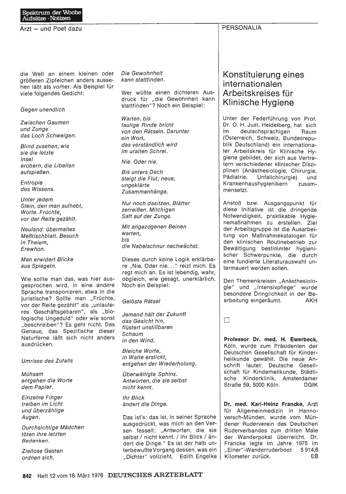 Vorschauseite 1: Dr. med. Karl - Heinz Francke