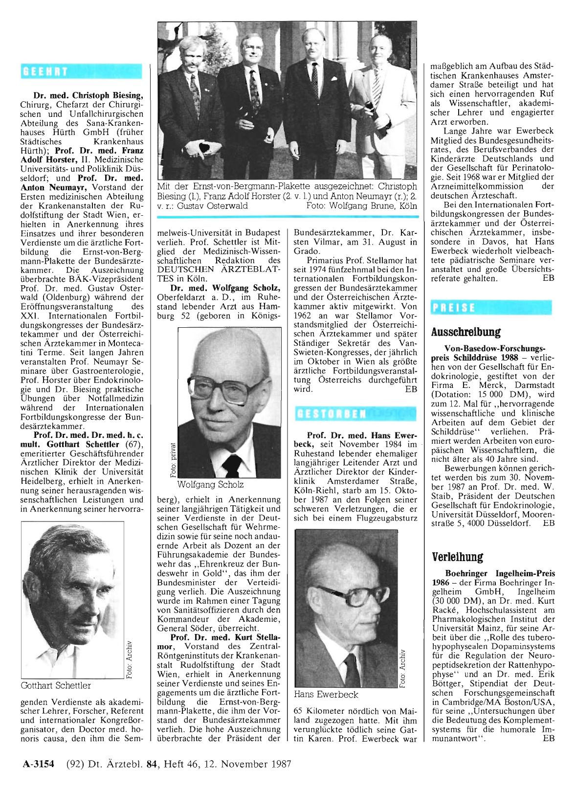 Vorschauseite 1: Geehrt