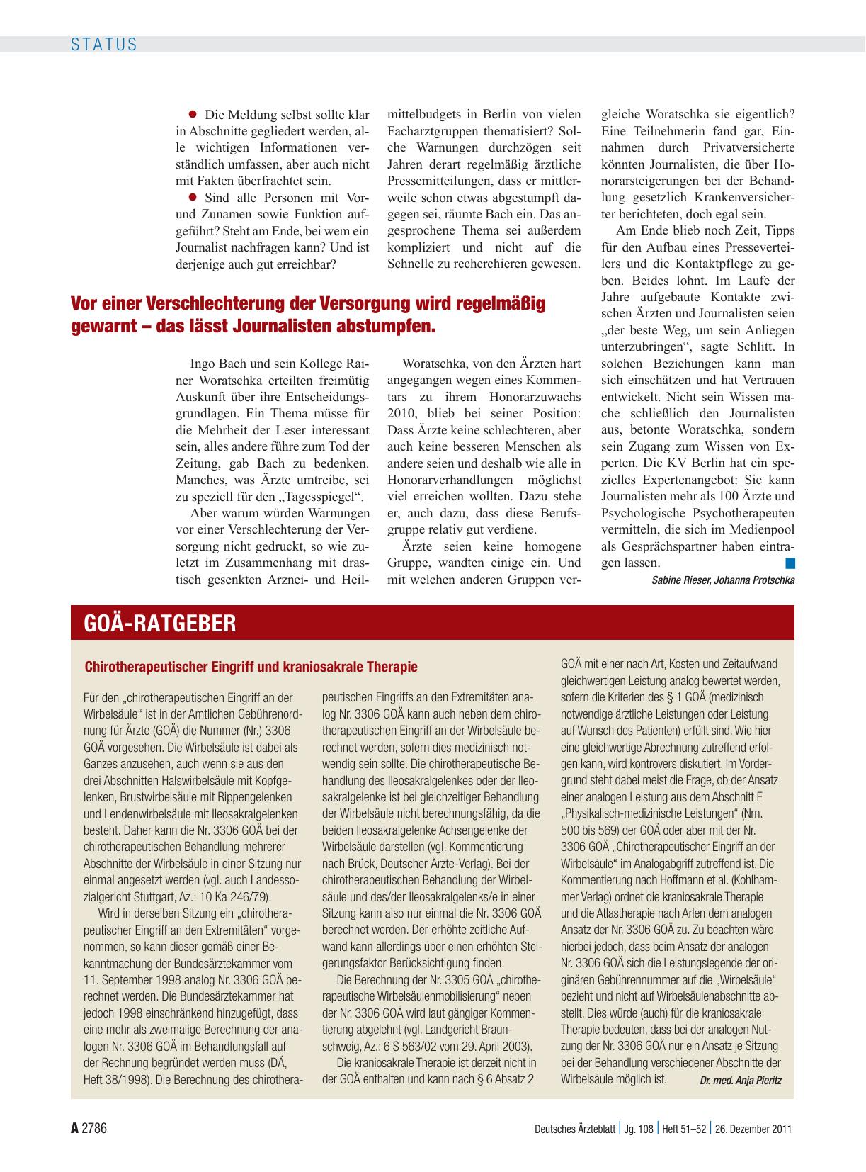 Vorschauseite 1: Chirotherapeutischer Eingriff und kraniosakrale Therapie