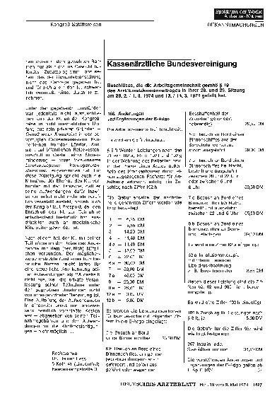 Vorschauseite 1: Kassenärztliche Bundesvereinigung