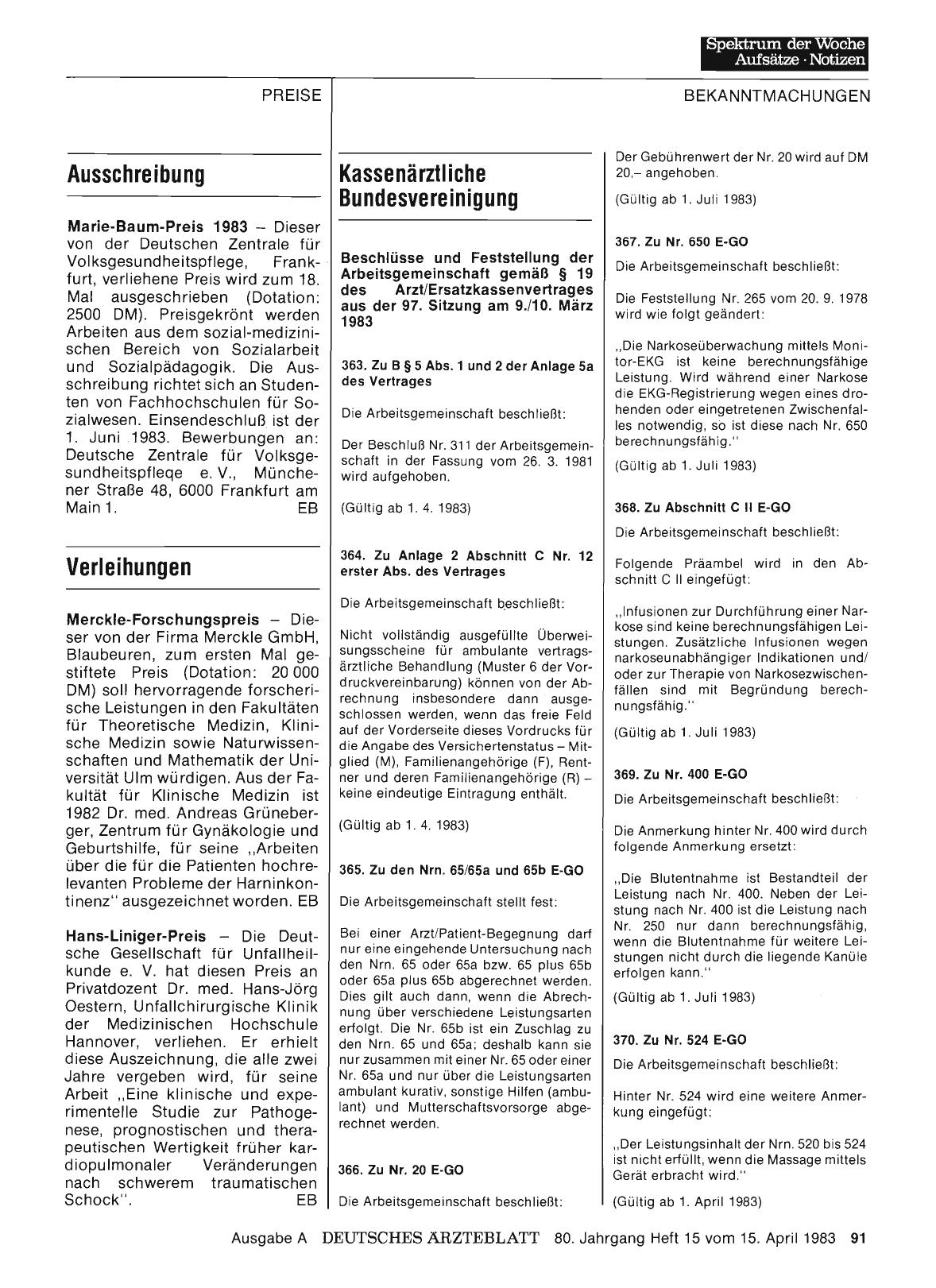 Vorschauseite 1: Kassenärztliche Bundesvereinigung