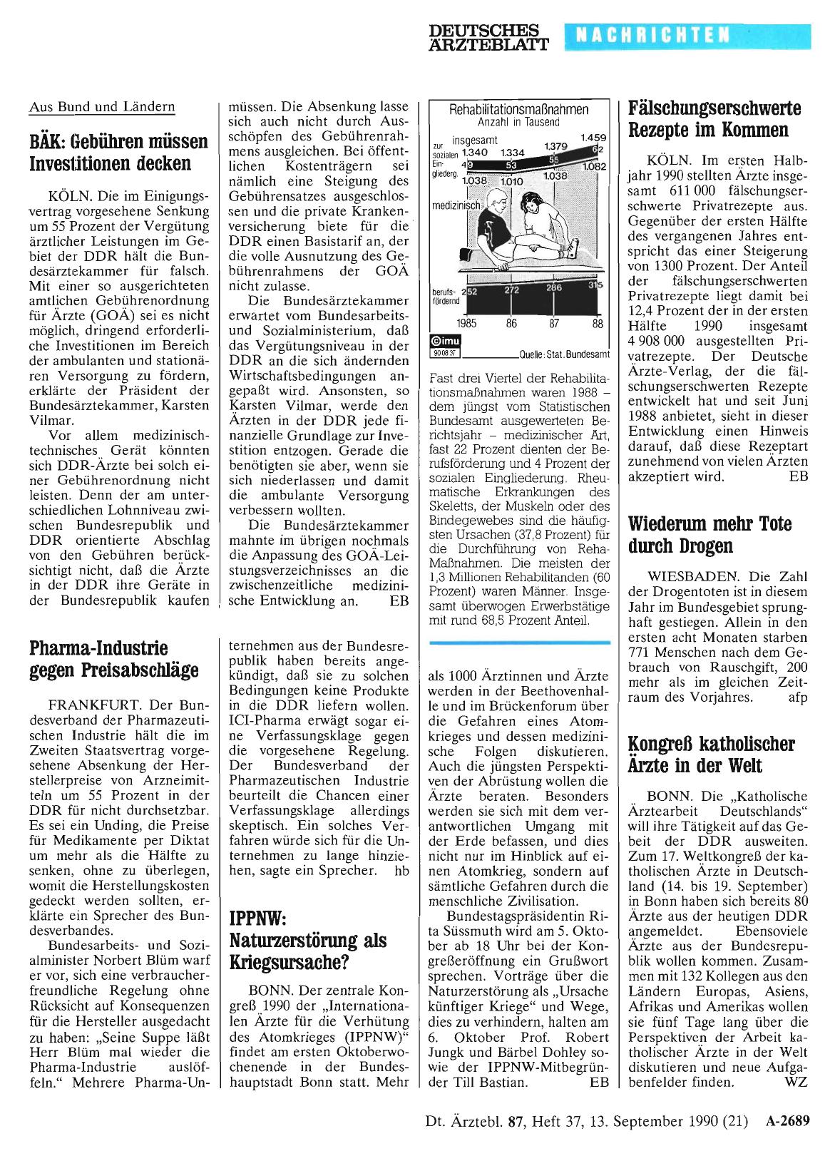 Vorschauseite 1: Pharma-Industrie gegen Preisabschläge