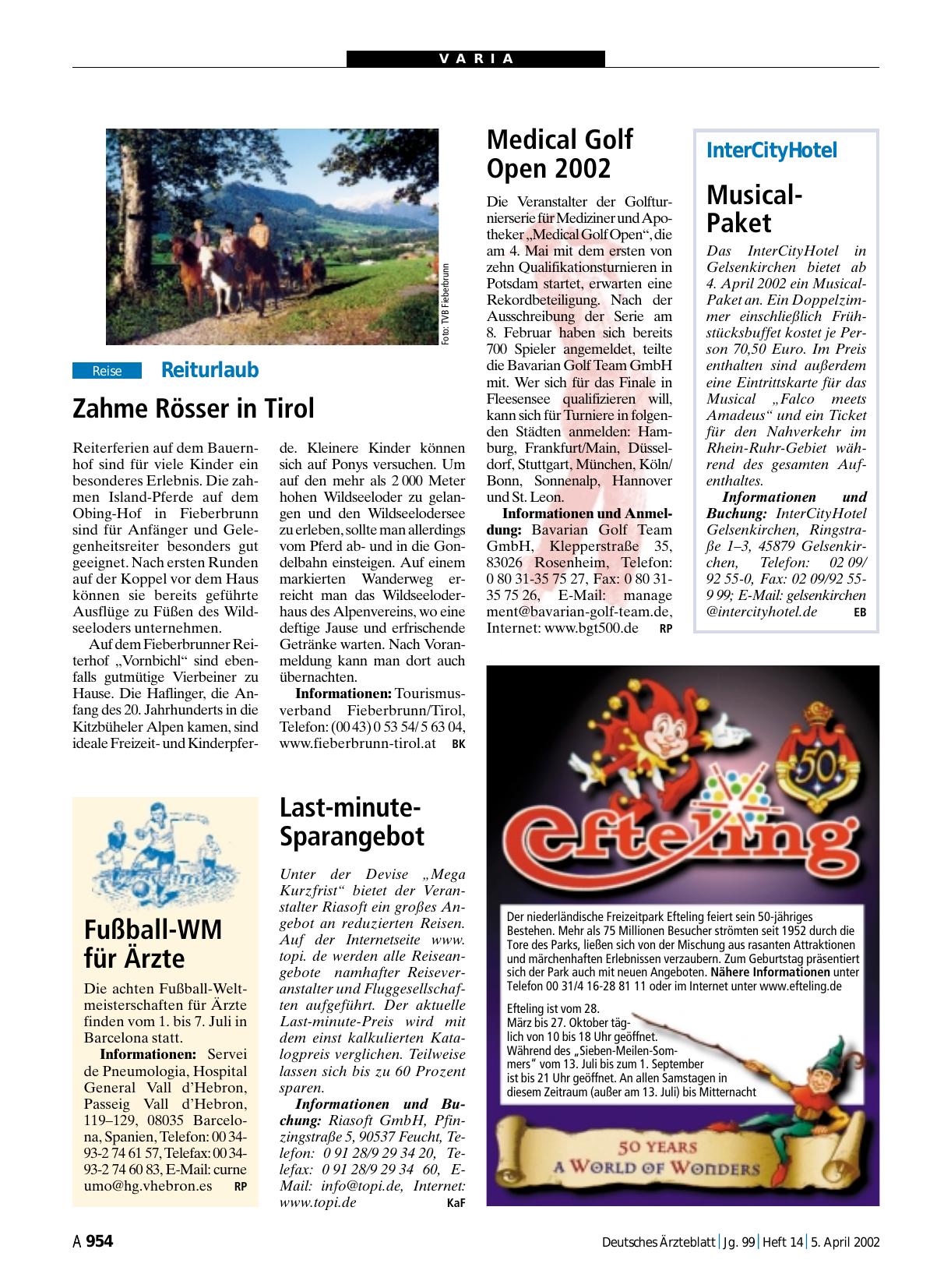 Vorschauseite 1: Efteling feiert sein 50-jähriges Bestehen