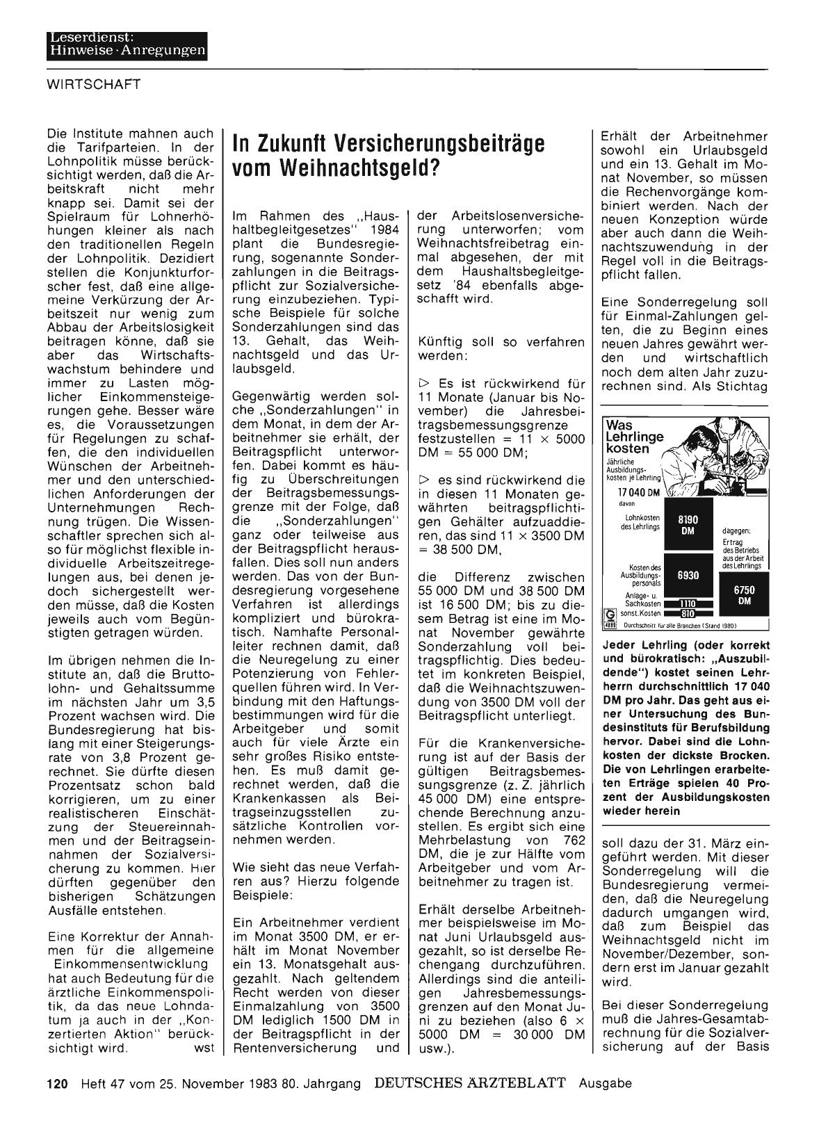 Vorschauseite 1: In Zukunft Versicherungsbeiträge vom Weihnachtsgeld?