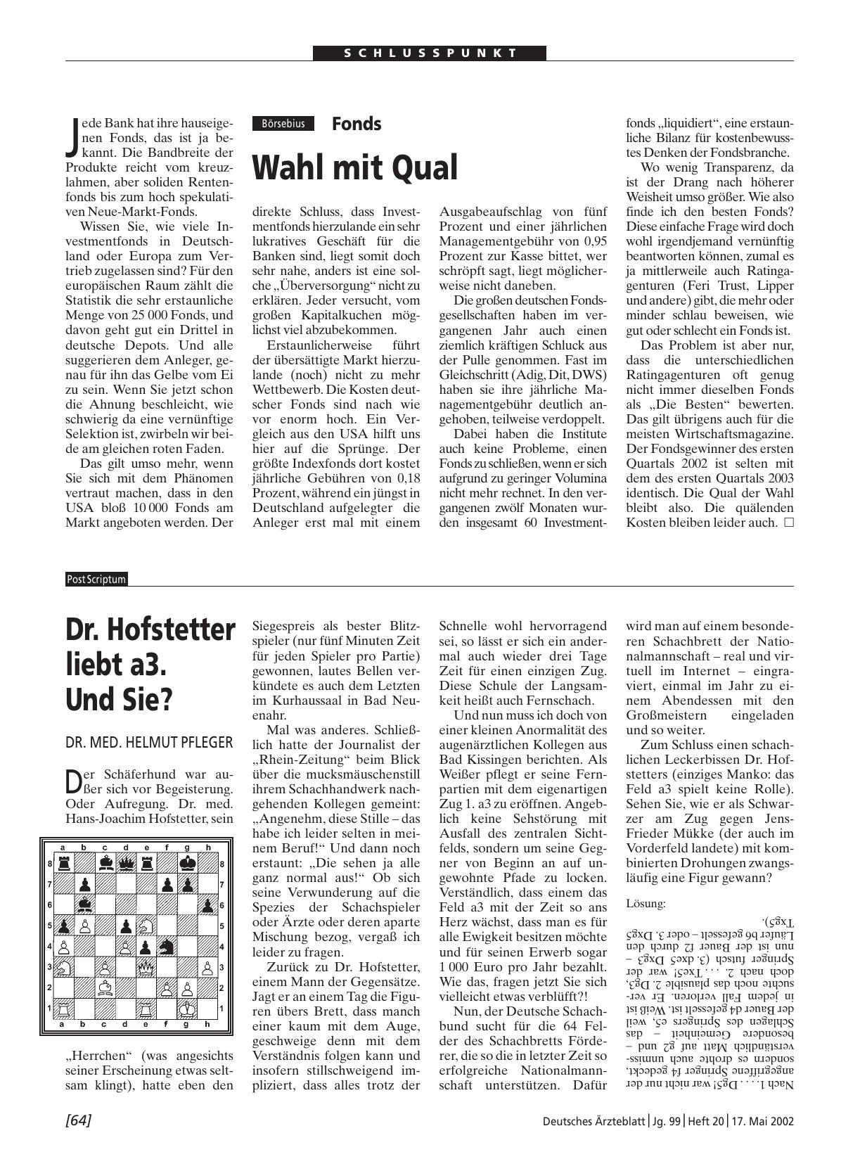 Vorschauseite 1: Dr. Hofstetter liebt a3. Und Sie?