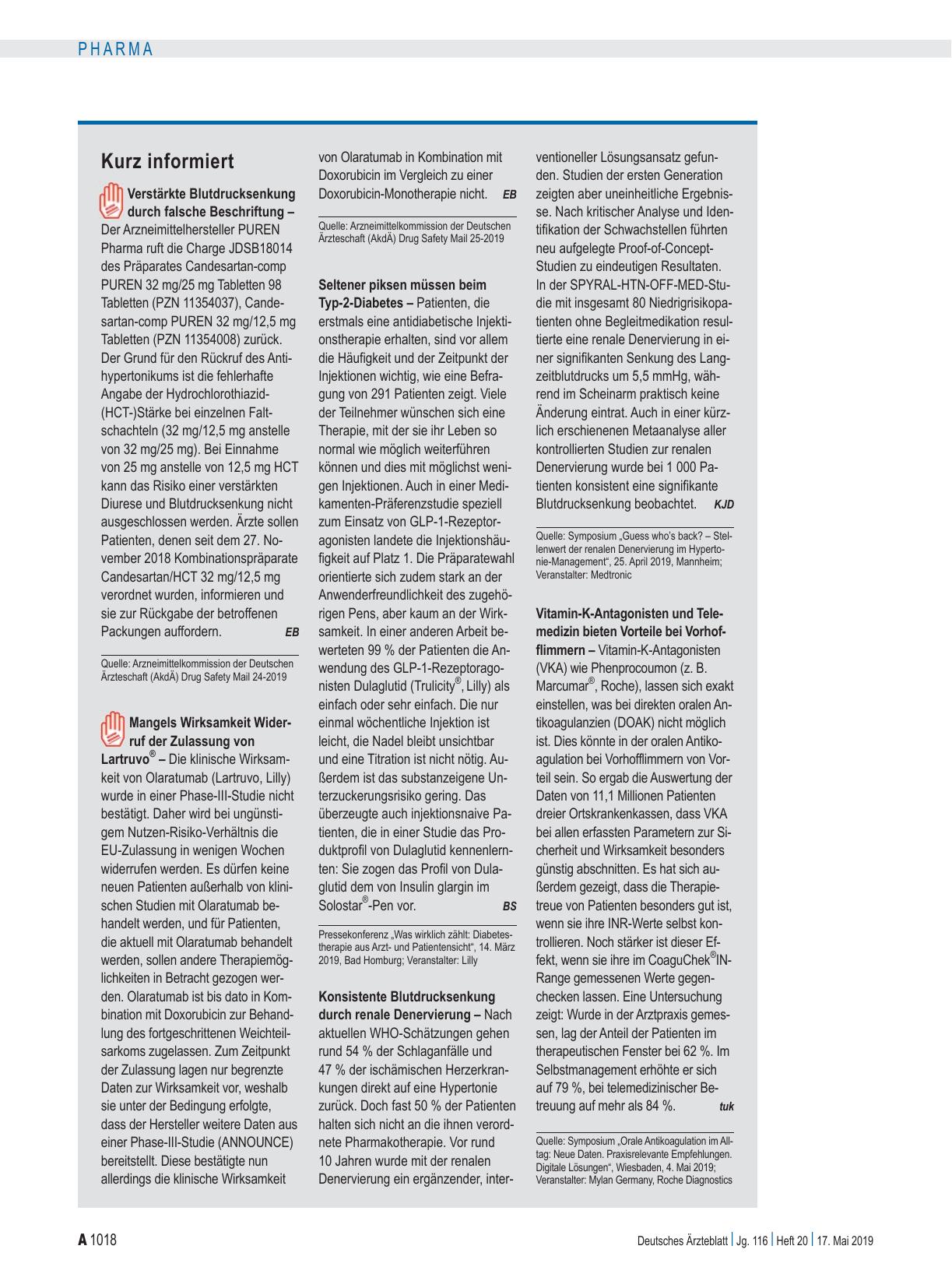 Vorschauseite 1: Kurz informiert
