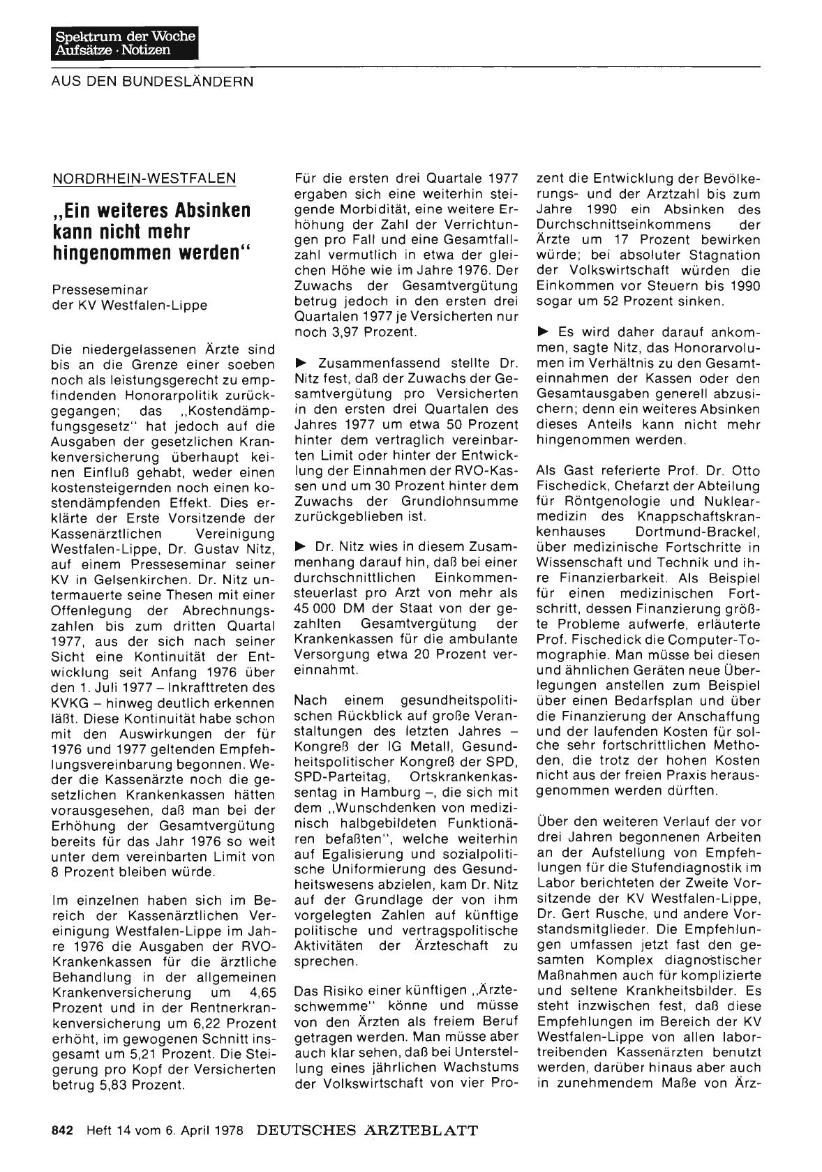 Vorschauseite 1: Nordrhein-Westfalen: „Ein weiteres Absinken kann nicht mehr hingenommen werden“