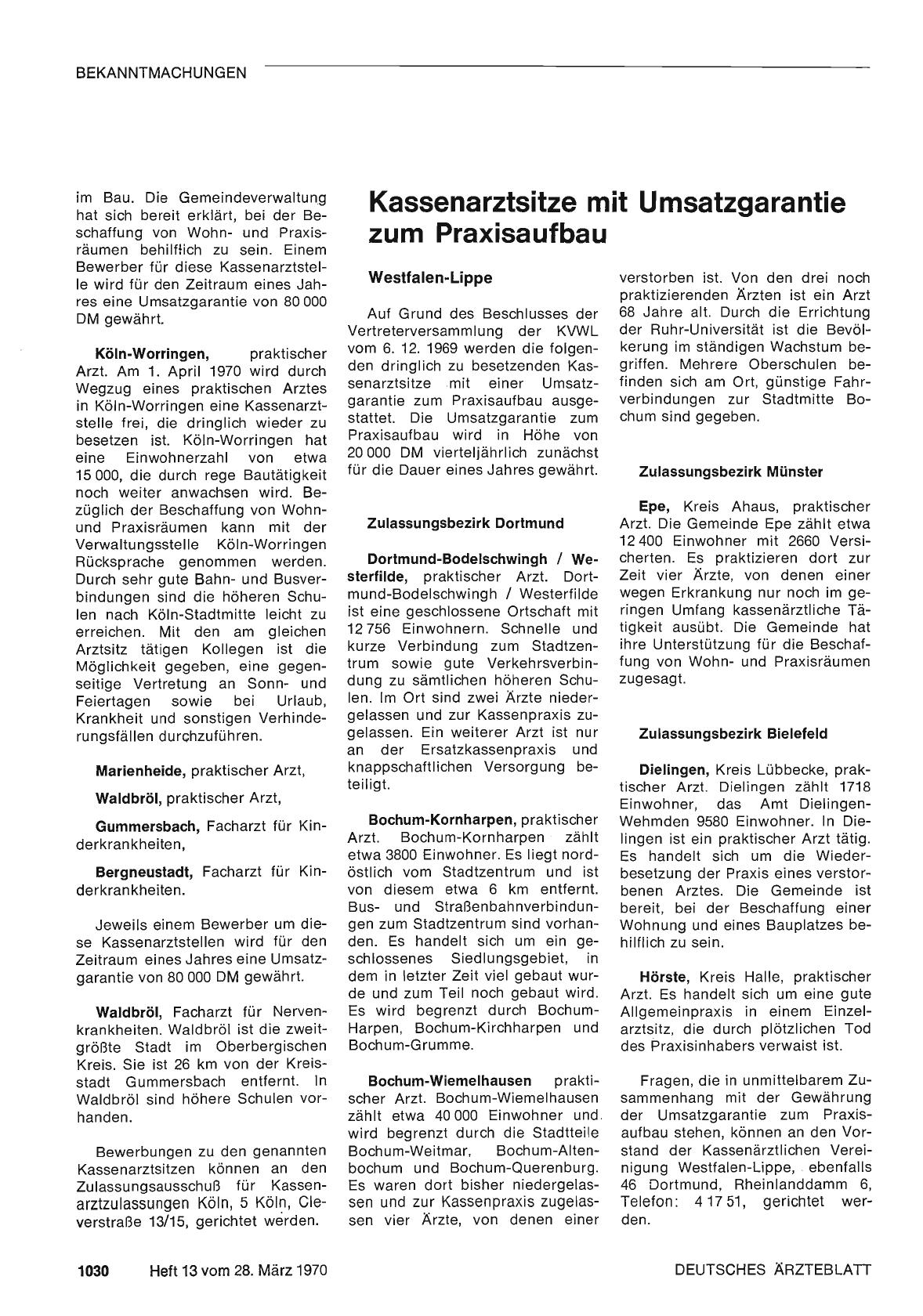 Vorschauseite 1: Kassenarztsitze mit Umsatzgarantie zum Praxisaufbau