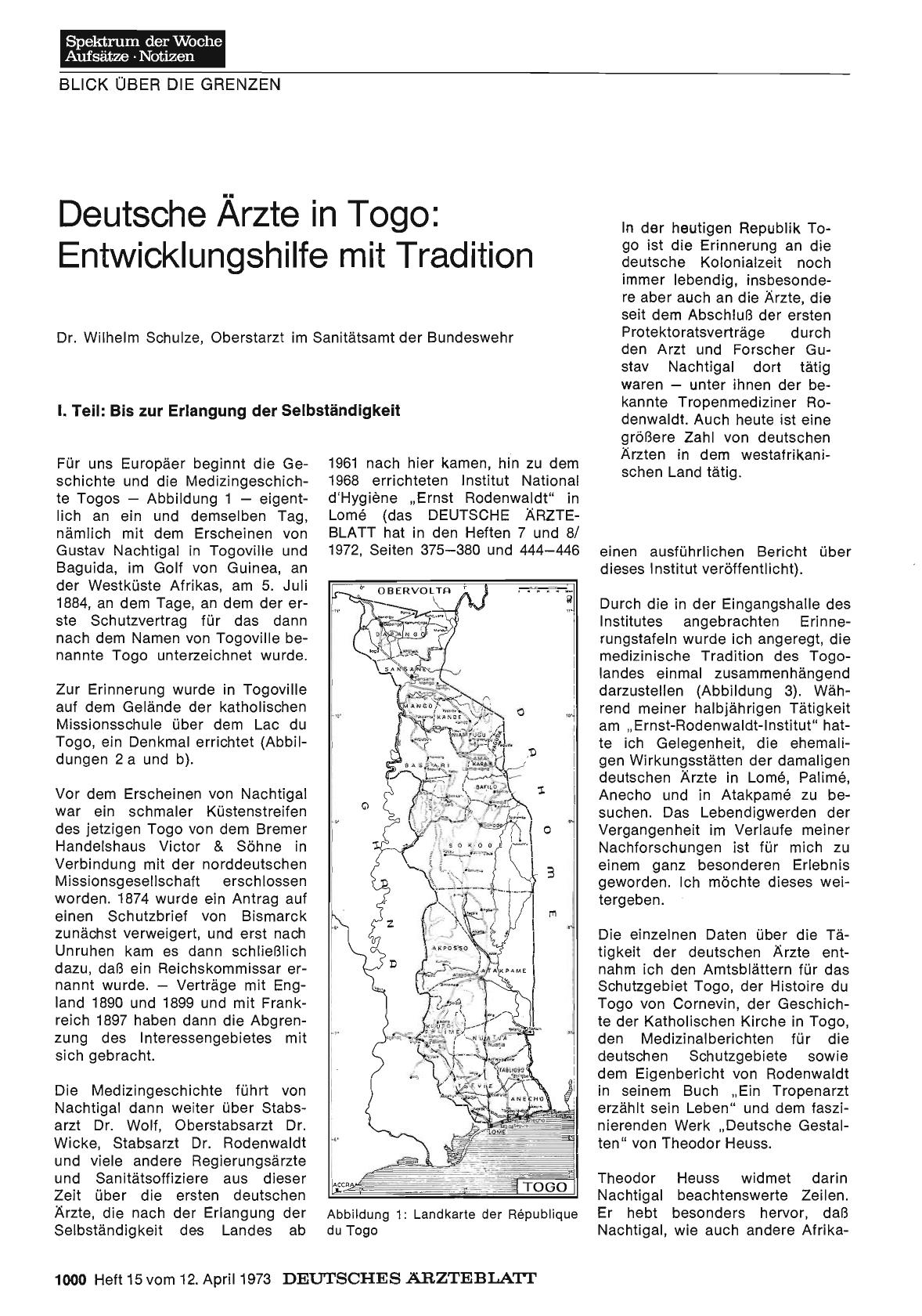 Vorschauseite 1: Deutsche Ärzte in Togo: Entwicklungshilfe mit Tradition