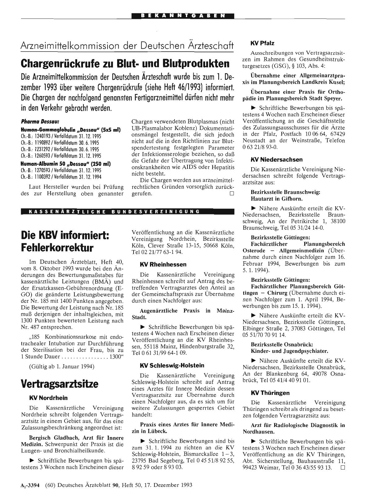 Vorschauseite 1: Vertragsarztsitze