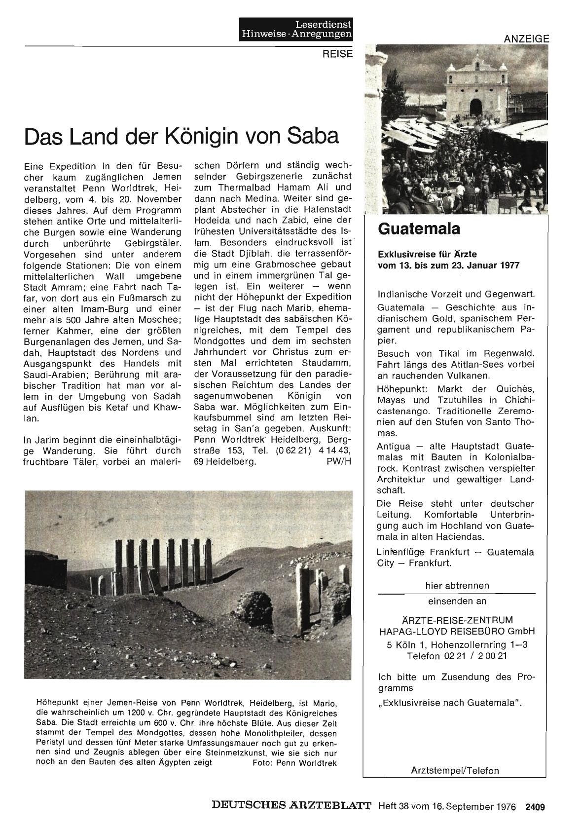 Vorschauseite 1: Das Land der Königin von Saba