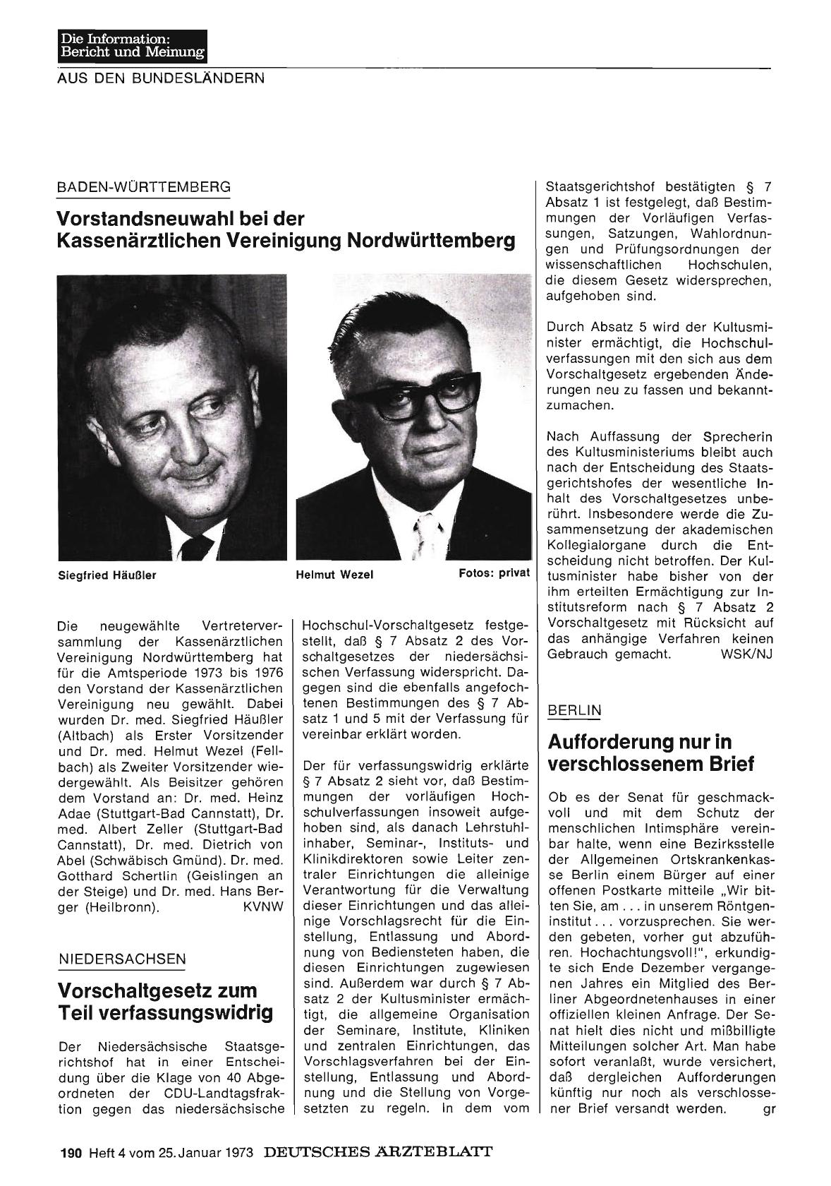 Vorschauseite 1: Niedersachsen. Vorschaltgesetz zum Teil verfassungswidrig